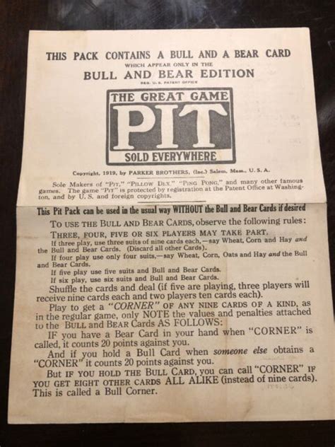 pit card game directions.